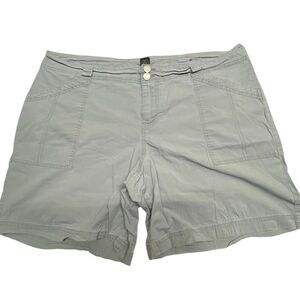 * Lane Bryant size 18 light weight shorts gray color deep front pockets